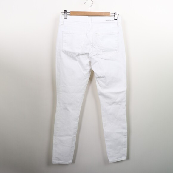 Current Elliott Distressed The 2 Years Destroyed White Skinny Jeans size 27 - Picture 4 of 10